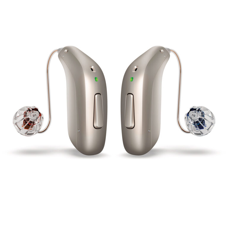 GPL_A1_miniRITE_RC_H1-2024_Binaural_C090SandBeige_LEDgreen_Speaker60_OpenBassDome_500pctSize_TIF